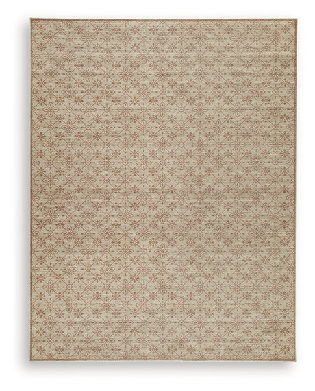 Lyamford Beige/Gray/Brown Large Rug by Ashley at Eve Furniture