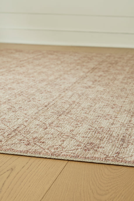 Lyamford Beige/Gray/Brown Large Rug by Ashley at Eve Furniture