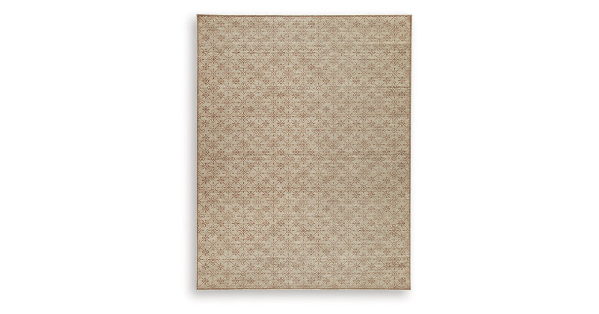 Lyamford Beige/Gray/Brown Large Rug by Ashley at Eve Furniture