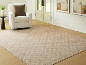 Lyamford Beige/Gray/Brown Large Rug by Ashley at Eve Furniture