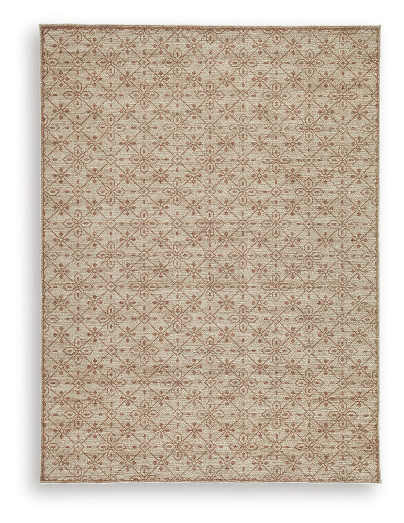 Lyamford Beige/Gray/Brown Medium Rug by Ashley at Eve Furniture