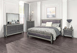 Lyanne Gray Upholstered King Bed by Furniture of America at Eve Furniture