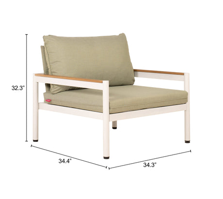 Lychee Green Outdoor Armchair by Zuomod at Eve Furniture