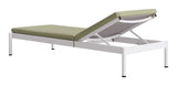 Lychee Green Outdoor Chaise Lounge by Zuomod at Eve Furniture