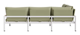 Lychee Green Outdoor Modular Sectional by Zuomod at Eve Furniture
