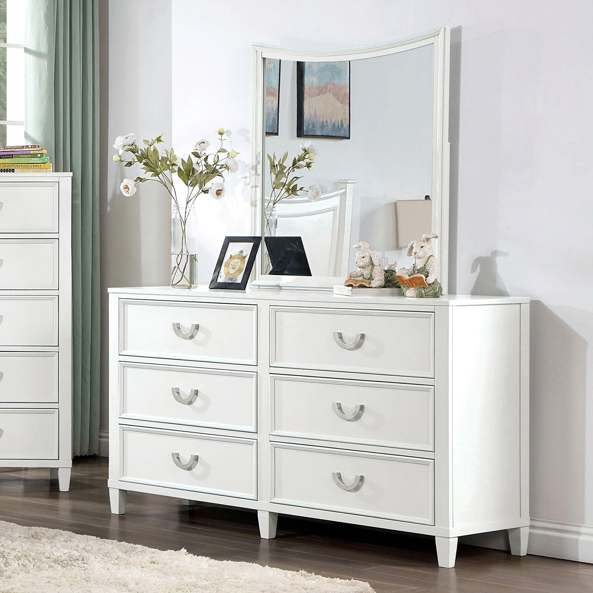 Lycoris White Dresser by Furniture of America at Eve Furniture