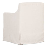 Lydia Beige Slipcover Dining Chair by MOES at Eve Furniture