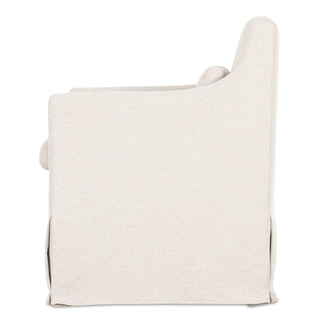 Lydia Beige Slipcover Dining Chair by MOES at Eve Furniture