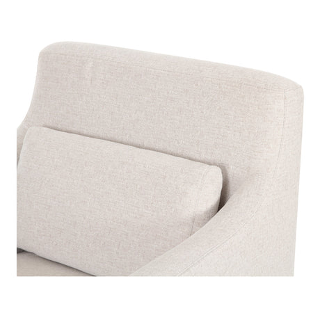Lydia Beige Slipcover Dining Chair by MOES at Eve Furniture