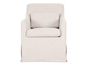 Lydia Beige Slipcover Dining Chair by MOES at Eve Furniture