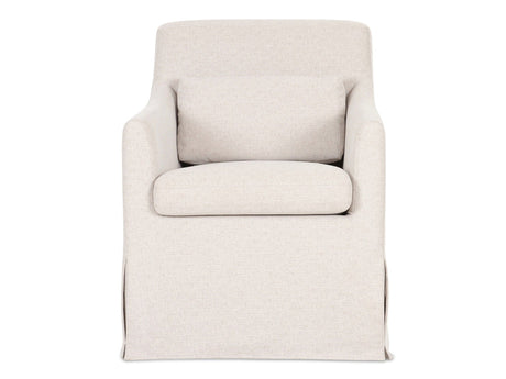 Lydia Beige Slipcover Dining Chair by MOES at Eve Furniture