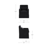 Lydia Black Slipcover Dining Chair by MOES at Eve Furniture