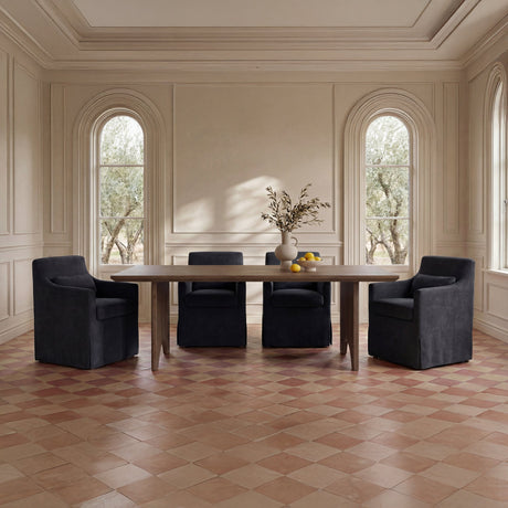 Lydia Black Slipcover Dining Chair by MOES at Eve Furniture
