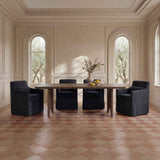 Lydia Black Slipcover Dining Chair by Moe's Home at Eve Furniture