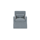 Lydia Blue Slipcover Dining Chair by Moe's Home at Eve Furniture