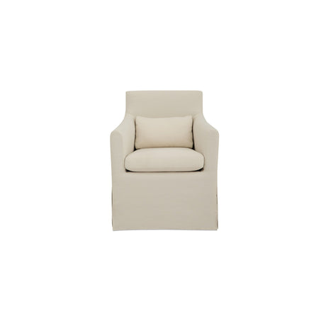 Lydia Cream Outdoor Slipcover Dining Chair by MOES at Eve Furniture