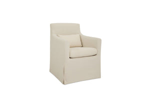 Lydia Cream Outdoor Slipcover Dining Chair by MOES at Eve Furniture