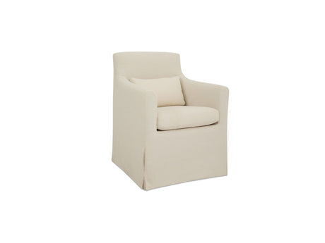 Lydia Cream Outdoor Slipcover Dining Chair by MOES at Eve Furniture