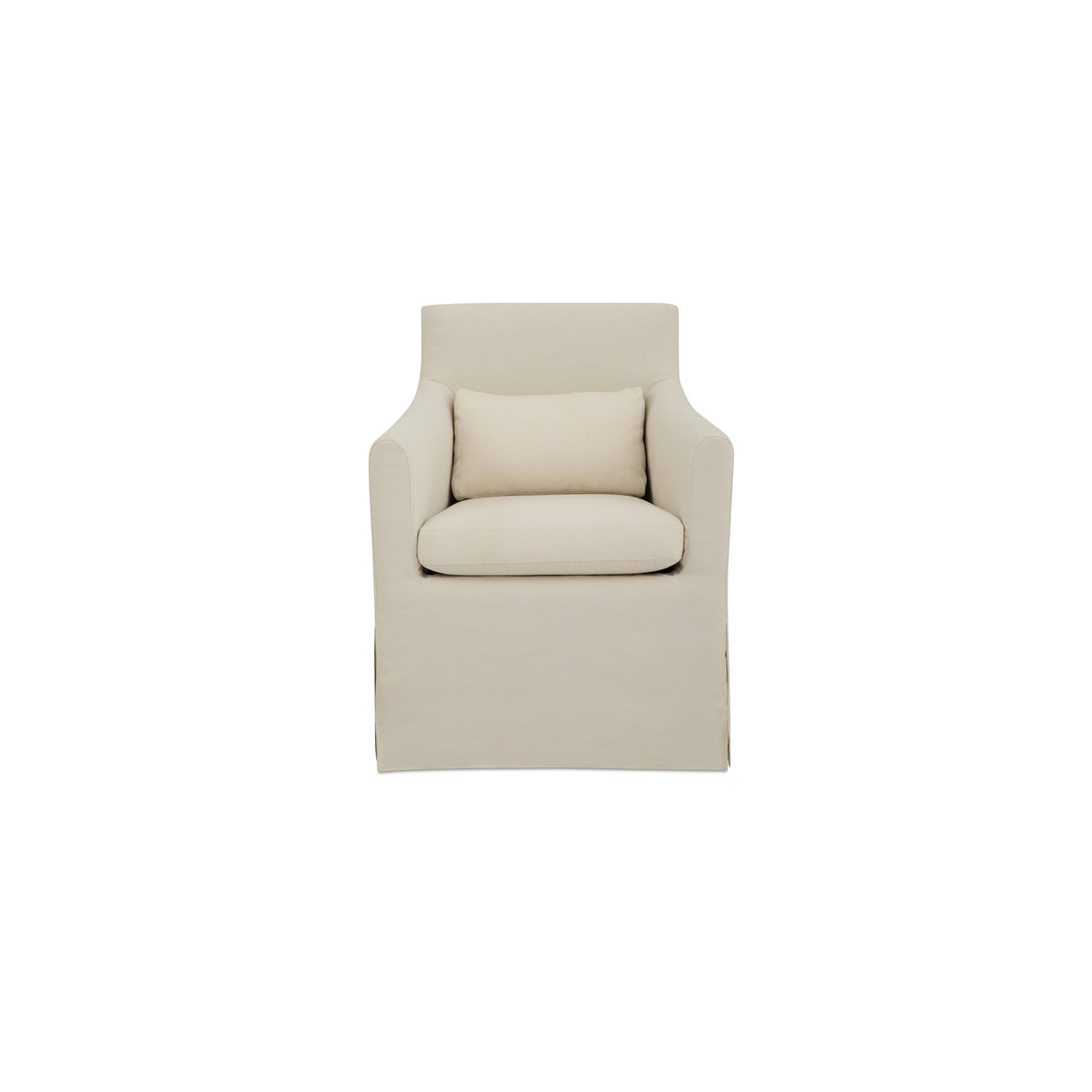 Lydia Cream Outdoor Slipcover Dining Chair by Moe's Home at Eve Furniture
