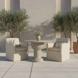 Lydia Cream Outdoor Slipcover Dining Chair by Moe's Home at Eve Furniture
