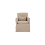 Lydia Light Brown Outdoor Slipcover Dining Chair by MOES at Eve Furniture