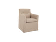 Lydia Light Brown Outdoor Slipcover Dining Chair by Moe's Home at Eve Furniture
