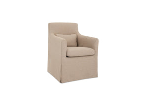 Lydia Light Brown Outdoor Slipcover Dining Chair by MOES at Eve Furniture