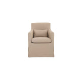 Lydia Light Brown Outdoor Slipcover Dining Chair by Moe's Home at Eve Furniture