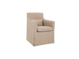 Lydia Light Brown Outdoor Slipcover Dining Chair by Moe's Home at Eve Furniture