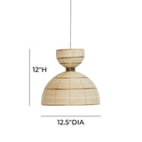 Lydia Rattan Pendant Lamp by TOV Furniture at Eve Furniture