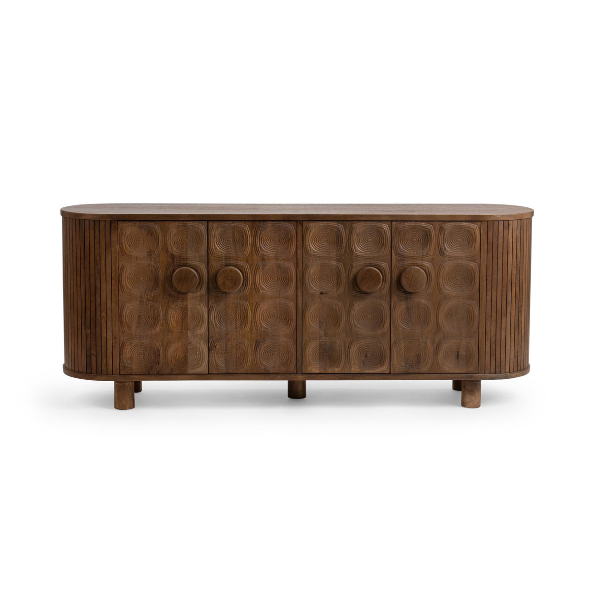 Lyle 4 Door Cabinet - Artisan Brown by Classic Home at Eve Furniture