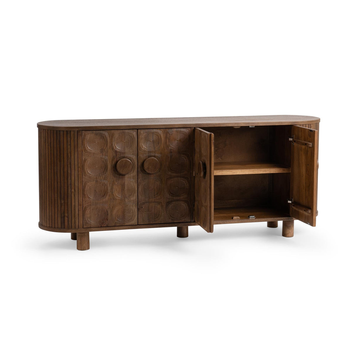 Lyle 4 Door Cabinet - Artisan Brown by Classic Home at Eve Furniture