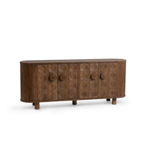 Lyle 4 Door Cabinet - Artisan Brown by Classic Home at Eve Furniture