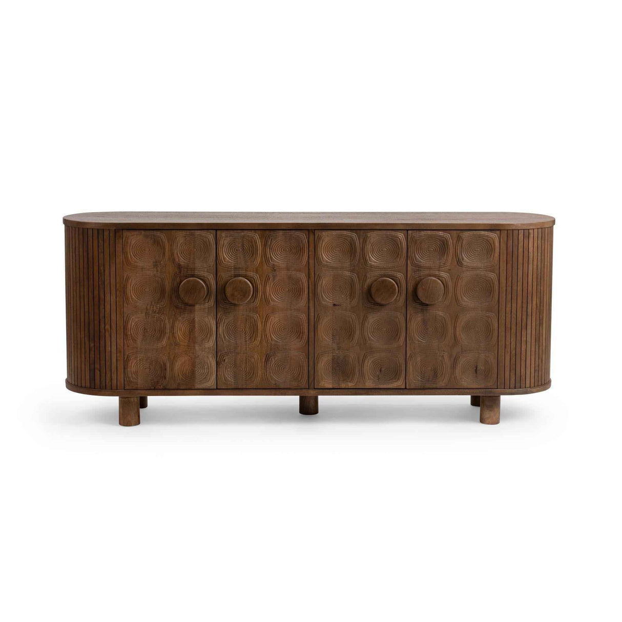 Lyle Artisan Brown 4 Door Cabinet by Classic Home at Eve Furniture