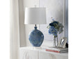 Lyle Blue Table Lamp (Set of 2) by Crestview at Eve Furniture