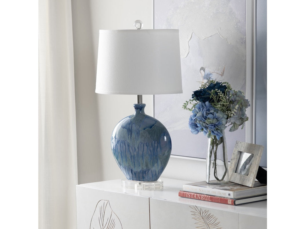Lyle Blue Table Lamp (Set of 2) by Crestview at Eve Furniture