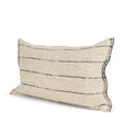 Lyle 14x26 Lumbar Oatmeal w/ Black Stripes Decorative Pillow Cover by Mercana at Eve Furniture