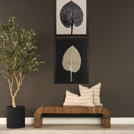 Lyle Square Oatmeal w/ Black Stripes Decorative Pillow Cover by Mercana at Eve Furniture