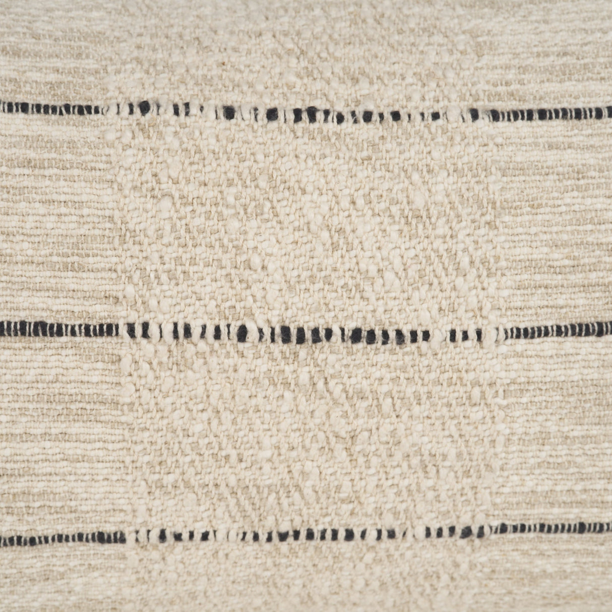 Lyle 13x21 Square Oatmeal w/ Black Stripes Decorative Pillow Cover by Mercana at Eve Furniture