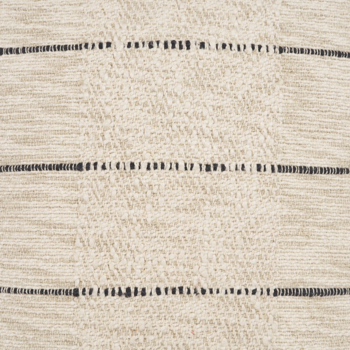 Lyle Square Oatmeal w/ Black Stripes Decorative Pillow Cover by Mercana at Eve Furniture