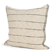 Lyle Square Oatmeal w/ Black Stripes Decorative Pillow Cover by Mercana at Eve Furniture