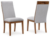 Lyncott Beige/Brown Dining Chair, Set of 2 by Ashley at Eve Furniture