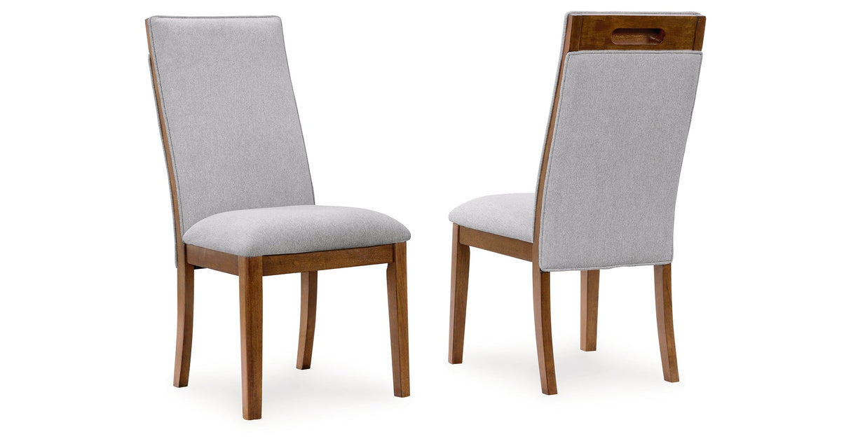 Lyncott Beige/Brown Dining Chair, Set of 2 by Ashley at Eve Furniture