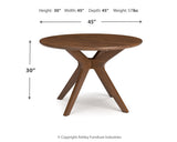 Lyncott Beige/Brown Dining Table and 4 Chairs by Ashley at Eve Furniture
