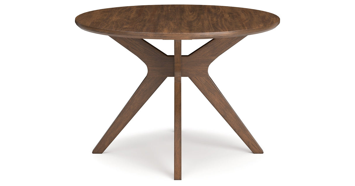 Lyncott Beige/Brown Dining Table and 4 Chairs by Ashley at Eve Furniture