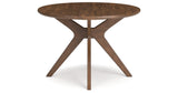 Lyncott Beige/Brown Dining Table and 4 Chairs by Ashley at Eve Furniture