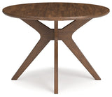 Lyncott Beige/Brown Dining Table and 4 Chairs by Ashley at Eve Furniture