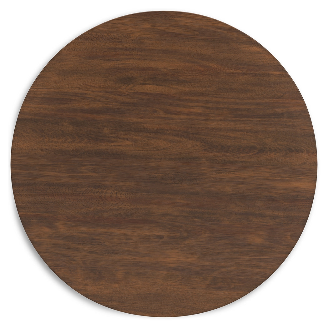Lyncott Beige/Brown Dining Table and 4 Chairs by Ashley at Eve Furniture