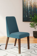 Lyncott Blue/Brown Dining Chair, Set of 2