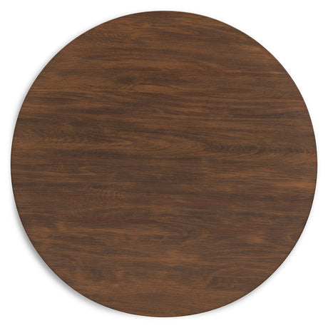Lyncott Blue & Brown Round Dining Room Set by Ashley at Eve Furniture